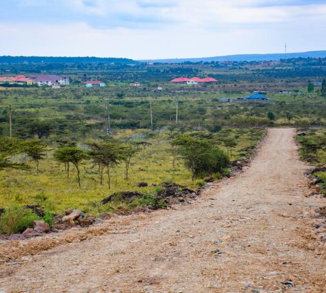 Grading, murraming and compacting access roads in Park Estate Ngong Phase I now complete