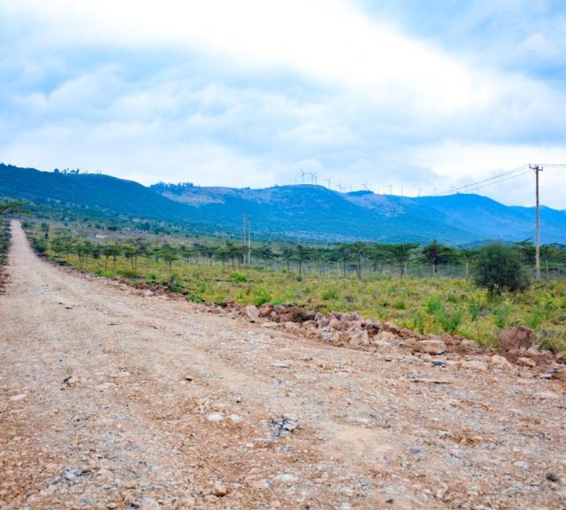 Grading, murraming and compacting access roads in Park Estate Ngong Phase I now complete