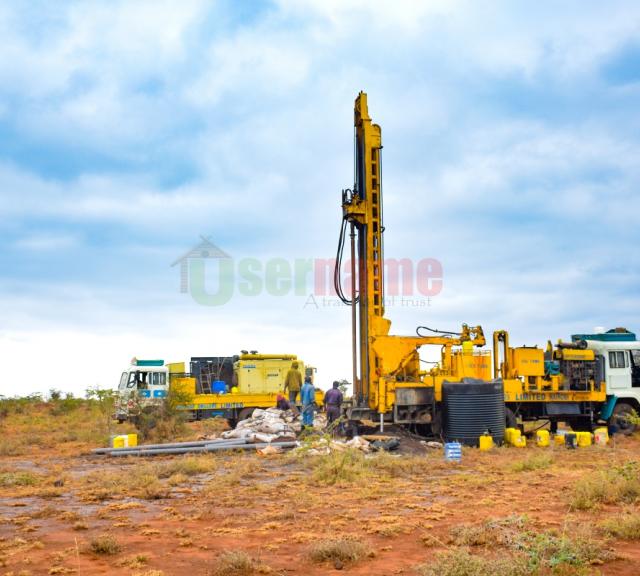 Ongoing Drilling of Borehole