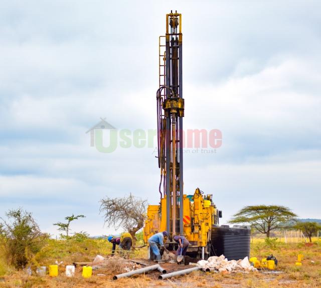 Ongoing Drilling of Borehole