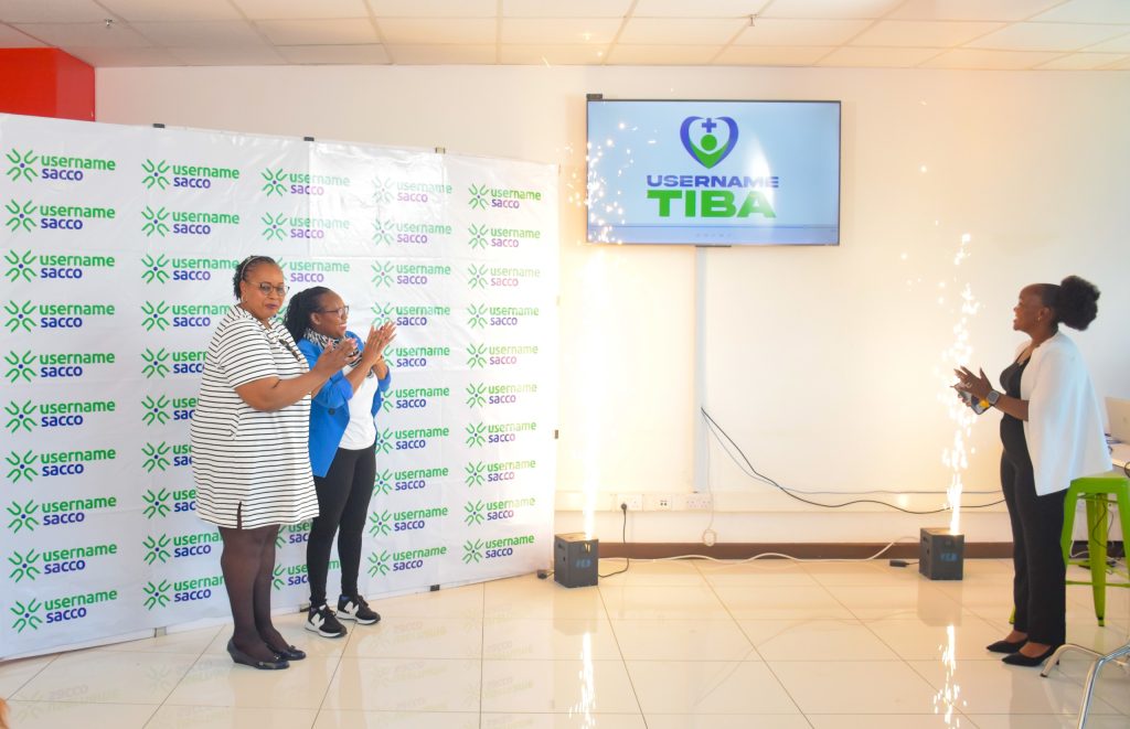 Username Sacco CEO Sarah Wahogo (Right), Head of Username Sacco Mercy Gakonyo (Center) & Username Sacco Official Felista Muli (Left) Officially Launching Username Tiba Cover