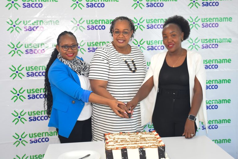 Username Sacco Officials Cutting Cake For The Launch of Username Tiba & Username Tiba Loan (From Right to Left)