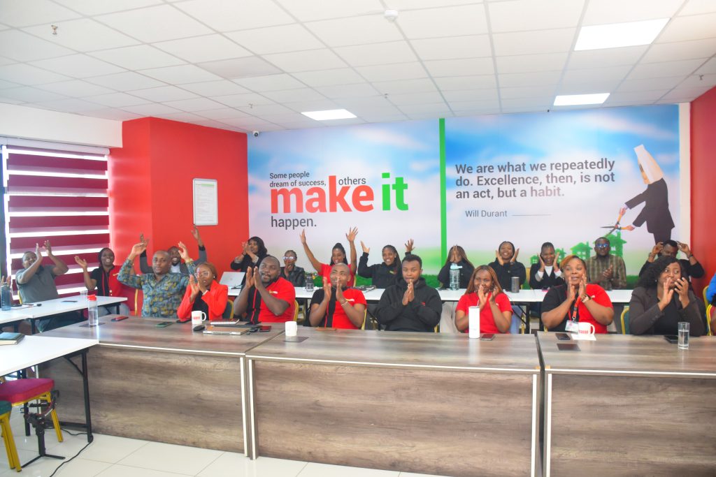 Username Sacco Team Members Celebrating The Launch of Username Sacco At The Company's Head Quarters in Le'Mac Building Westlands